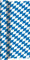 Tischläufer Rolle Bayernraute / Airlaid / Tischband Bayern bayrisch für Party / Geburtstag / Oktoberfest / Tischtuch 40cm x 4,90m