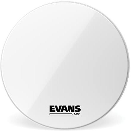 Evans MX1 White Marching Bassdrumfell, weiß, 22 Zoll
