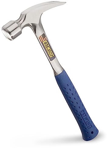 Estwing E3/22SR Marteau à panne fendue droit avec poignée en vinyle bleu 624 g
