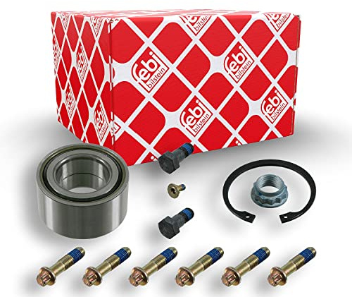 febi bilstein 31036 Radlagersatz mit Befestigungsschrauben, Achsmutter und Sicherungsring, 1 Stück