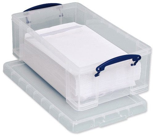 Really Useful 12 Litre Box -Clear x 2