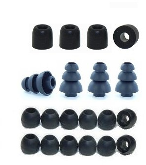Extra Small - Earphones Plus brand replacement earphone tips custom fit assortment: memory foam earbuds, triple flange ear tips, and standard replacement ear cushions (Please see product details for connector sizes)