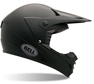 Bell Powersports SX-1 Motorradhelm, Schwarz (Mat Schwarz), XS
