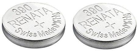 Renata - Renata 390 or SR1130SW or AG10 Single Watch Battery Swiss Made 1.5V 2 x 390 or SR 1130 SW Silver