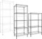 casa pura Metallregal Rocky anthrazit - dekoratives & Robustes Lagerregal, Steckregal für Bad, Küche, Büro, Lager, Keller (4 Böden - 55(B) x35(T) x110(H) cm)