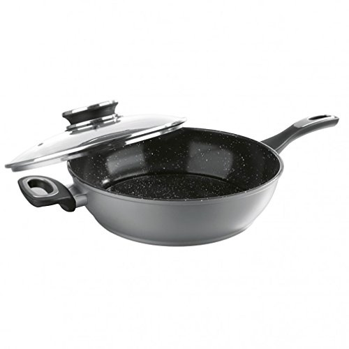 TV Unser Original 08836 Bratoni Aroma-Hochraumpfanne mit Glasdeckel, 28 cm