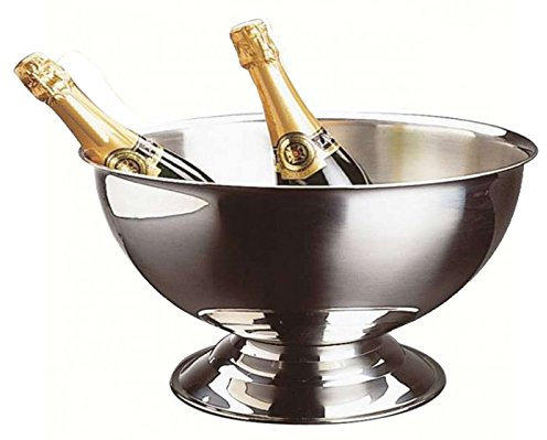 Thekitchenette Seau À Champagne/Grand Format 5-6 Bouteilles Ø 40 CM - INOX