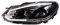 AUTO-STYLE Satz Scheinwerfer inkl. TFL 'Light-Bar' kompatibel mit Volkswagen Golf VI 2008-2012 - Schwarz - inkl. Stellmotor