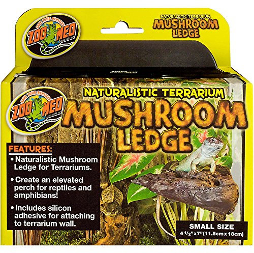Zoo Med Naturalistic Terrarium Mushroom Ledge, Small Size, 4.5 Inches x 7 Inches