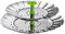 Kuhn Rikon Rejilla Flexible para cocinar al Vapor, Metal, Gris, 22 Centimeters cm