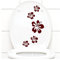 Grandora Klodeckel Aufkleber Hibiskusblüten I dunkelrot 5er Kreativset I Bad Blüten Blumen Hibiskus Aufkleber Wandaufkleber Wandsticker W916