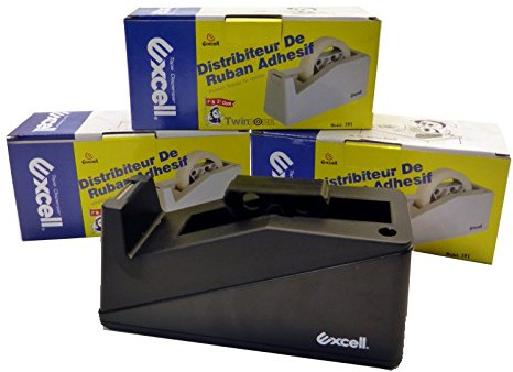 Excell Tischabroller Abroller schwere Ausführung bis 25mm Adapter Kern 25/76mm