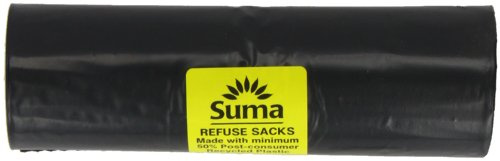 Suma Recycled Refuse Sacks 8 Bags (Pack of 12, Total 96 Bags)