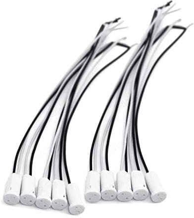 20x G4 Fassung für LED und Halogen mit Kabel aus hochwertigem Keramik 12V