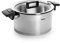Woll 124NC Concept-Olla con Tapa (inductiva, diámetro de 24 cm, 13 cm de Alto, 5,8 l, Tipo de Fuegos, Acero Inoxidable, Apta para Horno hasta 200°, Plateado), Plata