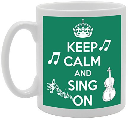 MG351 Keep Calm and Sing on novità regalo stampato tè caffè tazza in ceramica