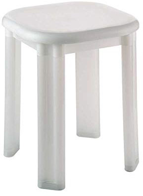 SANIPLAST EOS Hocker, Polypropylen, Weiß, 31 x 31 x 41 cm