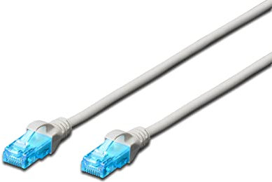 Digitus DK1512005 - Cable de red UTP, categoría 5E, no apantallado, gris, 0,5 m