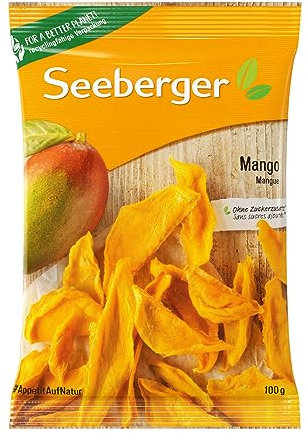 Seeberger Mango 13er Pack: Getrocknete Fruchtscheiben aus sonnenverwöhnten Mangos - fruchtig & exotisch im Geschmack - ohne Zuckerzusatz - Power-Snack, vegan (13 x 100 g)