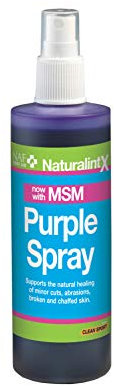 NAF NaturalintX Purple Spray for Horses – Antibacterial Skin Protection – Supports Wound Cleansing & Healing – Ideal for Minor Cuts, Grazes & Abrasions – First Aid Essential – 240ml
