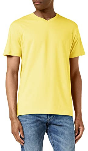 Stedman Apparel Men's Classic-T V-Neck/ST2300 Regular Fit Long Sleeve T-Shirt, Yellow, XX-Large