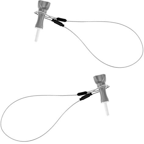 CamKix Stainless Steel Tether Lanyard - 30 Inch - compatible with Gopro Hero 8, 7, 6, 5 Black, Session, Hero 5/4, Session, Black, Silver, 3+, 3, DJI Osmo Action – Customizable