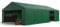TOOLPORT Carpa almacén 5x10 m PVC 700 N Impermeable Verde Oscuro Carpa de Almacenamiento
