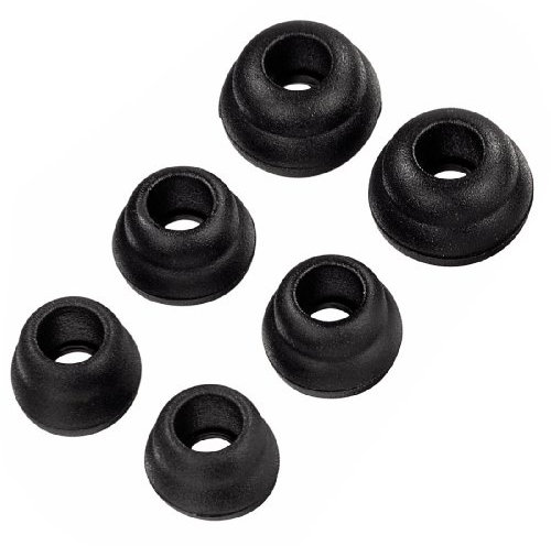 Thomson EARA310 BK Silikon-Ersatzohrpolster, 6 Stück schwarz, 00131798