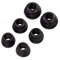 Thomson EARA310 BK Silikon-Ersatzohrpolster, 6 Stück schwarz, 00131798