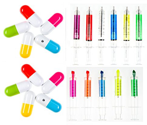 Medinc Medizinstudent Briefpapier Pen-set Textmarker-set Kugelschreiber Nett Stationär Sätze Krankenschwester Zubehör Kostüm Briefpapier Arzt