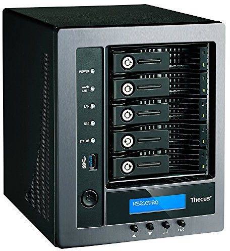Thecus N5810 Pro 0/5HDD Serveur NAS Raid/USB 3.0 Noir