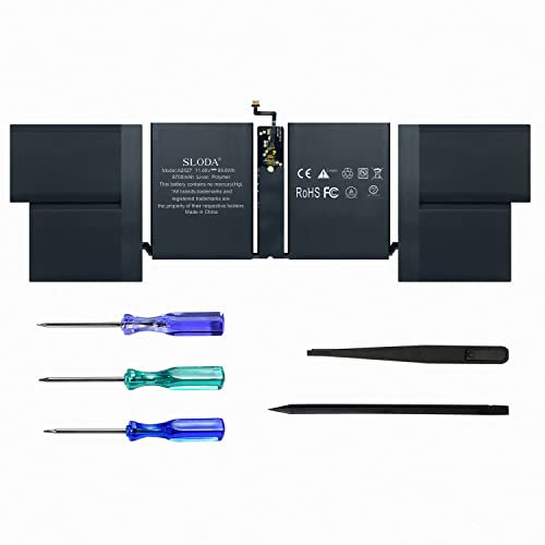SLODA A2527 Batteria per laptop Sostituzione per MacBook Pro 16 A2485 (versione fine 2021) EMC 3651 [Li-Polymer 11.45V 8700mAh]