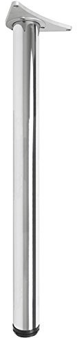 GTV Adjustable Breakfast Bar Round Worktop Support Table Leg 710, 820, 1100 (820 mm, Polished Chrome)