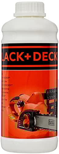 BLACK+DECKER Lubrificante Catena, Compatibile con tutti i tipi di Sega, Biodegradabile, 1 Litro, A6023-QZ