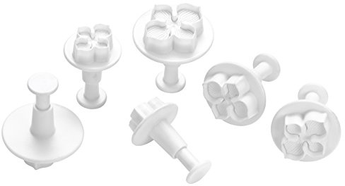 Premier Housewares Flower Cutter Set, White, 6-Piece