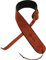 MARTIN Gitarrengurt aus schwarzem, gealtertem Leder mit schwarzem Wildlederfutter, geprägtes Martin-Logo, sehr bequemer Lived-In-Effekt (A0028)
