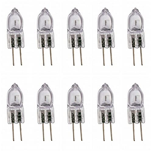 Pack of 10 x Bell 04120 10 Watt 12 Volt M91 G4 Halogen Capsule Light Bulbs + Free LED Keyring Torch
