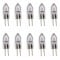 Pack of 10 x Bell 04120 10 Watt 12 Volt M91 G4 Halogen Capsule Light Bulbs + Free LED Keyring Torch