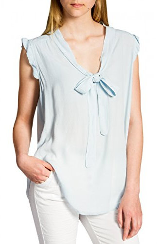 Caspar SRT023 Damen Viskose Shirt, Farbe:hellblau, Größe:One Size