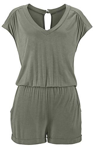 Lascana Damen Kurzoverall mit Gummizug