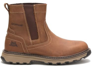 Bottom Chelsea Pelton para hombre, cuero beige de grano entero, US 13 W