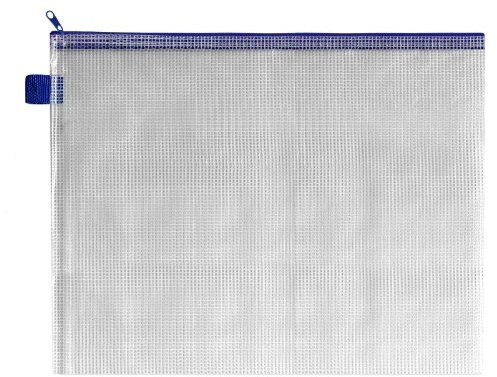 BDS Mesh Zip Bag 360 x 275 mm, Blue, Pack of 5