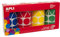 Apli kids 10753 - Lot de 4 rouleaux de gommettes géométriques - Couleur: Bleu, Rouge, Jaune, Vert