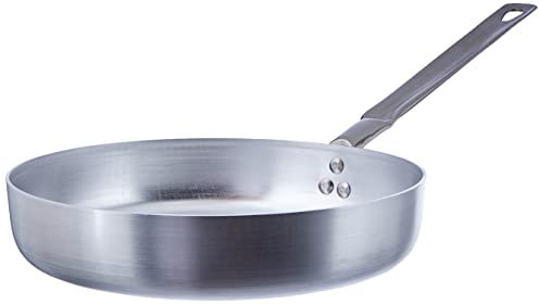 Pentole Agnelli Linea Alluminio 2 mm Padella con Un Manico Inox, Argento, 26 cm