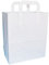 50 WhiteLarge SOS Takeaway Paper Carrier Bags 250x300x135mm - Choose Your Size and Quantity