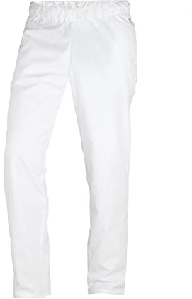 BP 1645-485-21-XLs Unisex-Hose, mit Gummizug in der Taille, 215,00 g/m² Stoffmischung, weiß,XLs