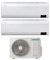 SAMSUNG CLIMATIZZATORE WINDFREE ELITE WIFI DUALSPLIT R32 AJ040TXJ2KG DUE SPLIT 7000+12000