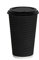 Disposable Coffee Cups 16oz with Black Lids x50