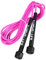 BAY® Jump Rope neon pink rosa schwarz 280 300 cm Springseil, längenverstellbar Sprungseil Springseile Hüpfseil Kinder Damen Erwachsene Boxen Fitness pinkes Kunststoff PVC Seil