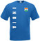 Indien India WM-2022 T-Shirt Trikot Wunschname Nummer Royalblau XL